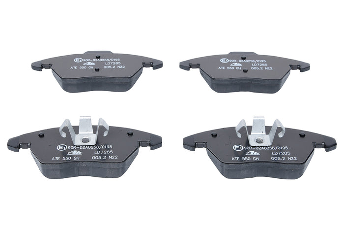 ATE Remblokkenset Vooras | Breedte 1: 155 mm, Hoogte 1: 66 mm, Breedte 2 [mm]: 156 mm, Hoogte 2: 71 mm,