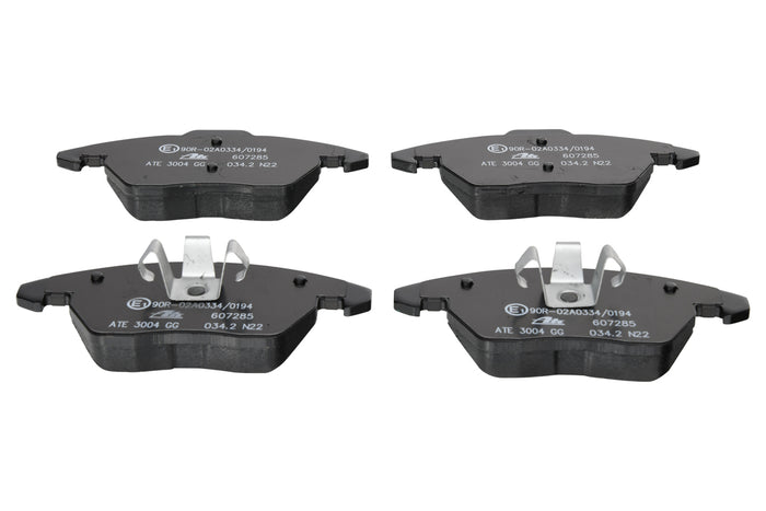 ATE Remblokkenset Vooras | Breedte 1: 155 mm, Hoogte 1: 66 mm, Breedte 2 [mm]: 156 mm, Hoogte 2: 71 mm,