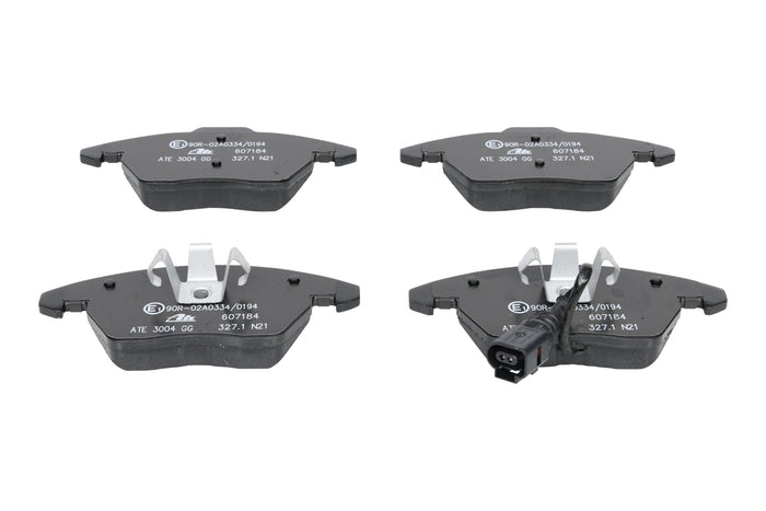 ATE Remblokkenset Vooras | Breedte 1: 155 mm, Hoogte 1: 66 mm, Breedte 2 [mm]: 156 mm, Hoogte 2: 71 mm,
